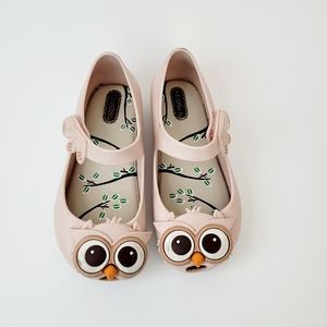 Mini Melissa Owl Jelly Mary Jane No Slip Shoes